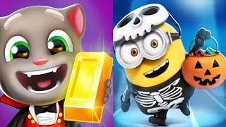 TALKING TOM GOLD RUN Halloween 2021VS Despicable Me - Minion Rush  Halloween 2021 - PUMPKIN PARADE