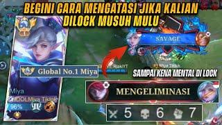 SAVAGE MIYA! DI GANK HABIS HABISAN DARI AWAL GAME BIKIN GW NGAMUK! | TOP GLOBAL 1 MIYA - MLBB