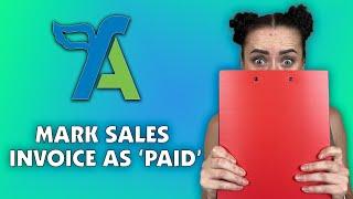 How to mark a Sales invoice as PAID on FreeAgent