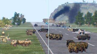 Fierce Battle Between Ukrainian Army and Russian Forces on Kursk Highway - Arma 3