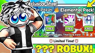 I SPENT ??? ROBUX FOR THE NEW ELEMENTAL PACK IN PET SIMULATOR 99! *I GET HUGE!* Roblox!