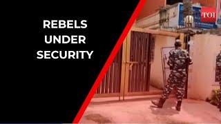 Security intensifies outside residence of rebel Shiv Sena MLA Mangesh Kundalkar in Mumbai