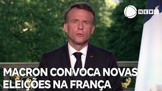 Emmanuel Macron convoca novas eleições na França