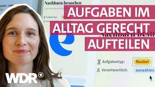 App für eine faire Beziehung: Mehr Bewusstsein für Care-Arbeit & Mental Load | Frau TV | WDR