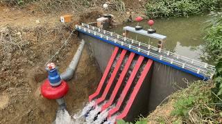 Construction of mini hydroelectric power with Francis turbine