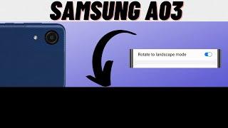 How To Rotate Home Screen Landscape Mode On Samsung Galaxy A03,A03 core 2022