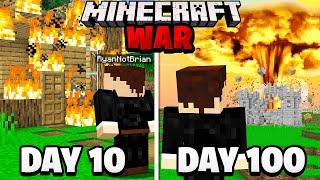 Surviving 100 Days in a Minecraft WAR.. here's what happened