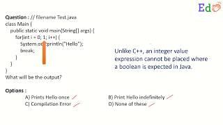 What is the output of the Java code (boolean value)?