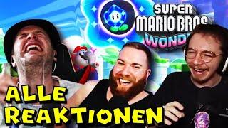 ALLE Reaktionen auf den ERSTEN Super Mario Bros. Wonder Trailer | Compilation