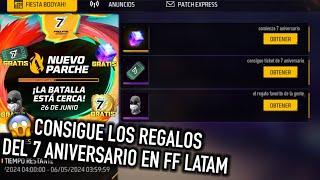 YA LLEGO EL EVENTO del 7 ANIVERSARIO ACTUALIZACION en FREE FIRE LATAM  *cubo magico gratis*