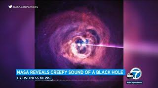 NASA releases 'haunting' audio clip taken from a black hole 240M light years away l ABC7