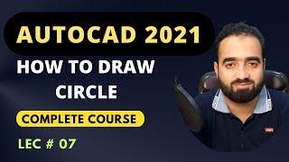 Autocad Tutorial For Civil Engineers | How to Draw Circle In Autocad | Circle Command In Autocad