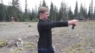 Firing a Glock 19 with a 30 round magazine...