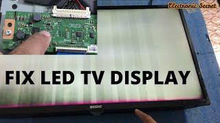 HOW TO FIX LED TV DISPLAY PROBLEM || TCON VOLTAGES DETAIL