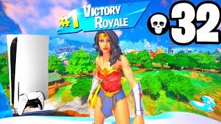 Wonder Woman Skin Gameplay: 32 Kill Zero Build Solo Squad Win in Fortnite Ch. 4, Season 3