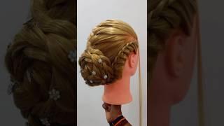 Diwali hairstyle||festival hairstyle||bun hairstyle||braided hairstyle||wedding juda hairstyle