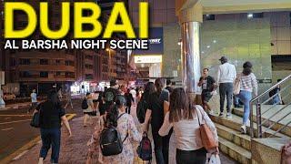 AL BARSHA "Hotels & Expats Accommodation": Dubai UAE Winter Night Scene (11.21.24: 4K-UHD)