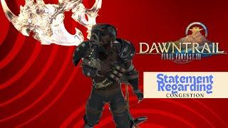 FFXIV: Statement about Dawntrail Congestion!