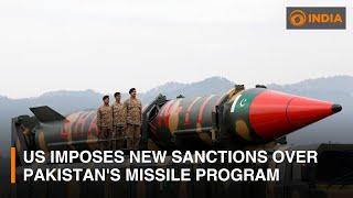 US imposes new sanctions over Pakistan's long-range ballistic-missile program