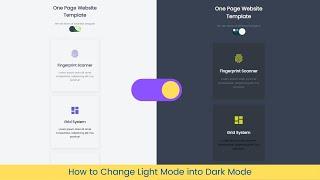 How to make Light and Dark Mode For Website