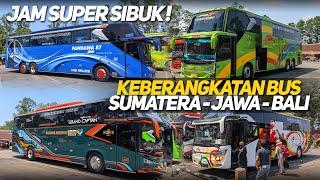 JAM SUPER SIBUK TERMINAL PORIS TANGERANG‼️BERANGKAT BERSAMA BUS-BUS RUTE SUMATERA-JAWA-BALI‼️