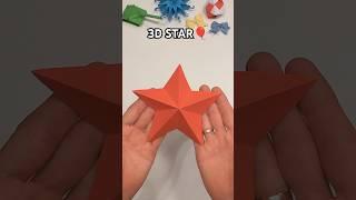 DIY HOW TO MAKE 3D STAR CHRISTMAS DECORATION INSTRUCTIONS | FUN AND EASY ORIGAMI INCL ART