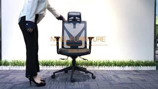 Mike-H BIFMA passed ergonomic mesh office chair adjustable back and sliding seat function NOEL