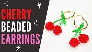 How To Make Beaded Cherry Earrings