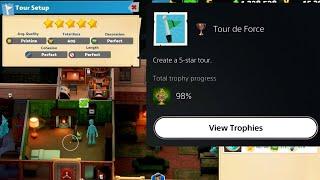 How To Create a 5 Star Tour - Tour De Force Trophy/Achievement Guide | Two Point Museum