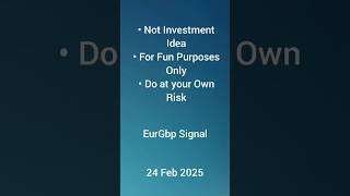 (1) EurGbp Signal. 24 Feb 2025 #finpractice #currencytrading #eurgbp