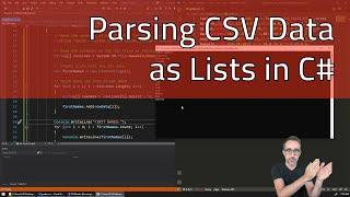 Coding Gem #1.3: Parsing CSV Data as Lists in C#
