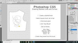 How to create dashed lines and curves in Photoshop CS5