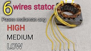 6wires one color,paano hanapin ang high,med,low, capacitor line common,step by step 
