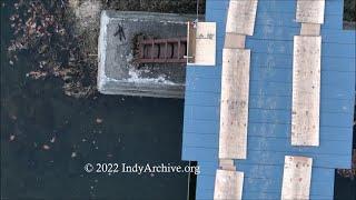 "Watching the fish" from Monon High Bridge - Bridge Repair Update - Delphi, Indiana - Raw Video