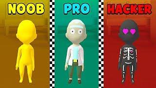 NOOB vs PRO vs HACKER - Epic Race 3D
