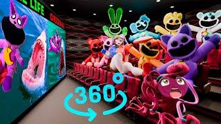 Smiling Critters 360° - CINEMA HALL | CatNap react to The Best TikTok of CatNap | VR/360° Experience