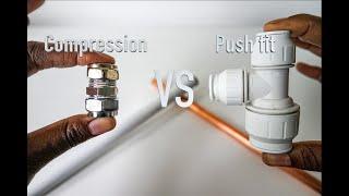 Difference between a Compression and Push fit connector