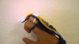 Finger Bend Sensor with LED Lights