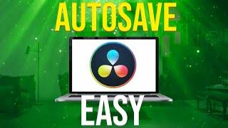 How to Autosave in Davinci Resolve 17