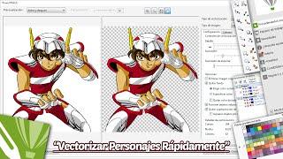 Vectorizar Personajes Rápidamente y con Alta Calidad en Corel Draw.