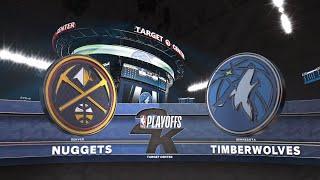 2023 NBA Playoffs Simulation Wolves VS Nuggets First Round Game 4 NBA 2K23 PS5