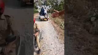 Rhino attacks Tourist Vehicle #freak #animals #nature #safari #funny #police