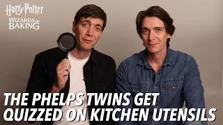 James & Oliver Phelps Get Quizzed on Kitchen Utensils | Harry Potter: Wizards of Baking