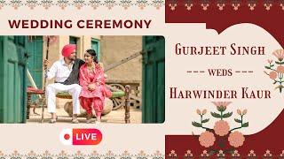 LIVE  || Wedding Ceremony || Barat || Gurjeet & Harwinder || Manraj Photography (7307277577)