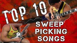 Top 10 Sweep Picking Songs | WITH SCREEN TABS