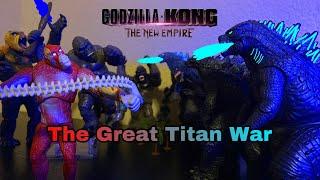 The Great Titan War | Godzilla X Kong: The New Empire Stop Motion