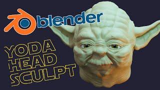 Yoda Head Speed sculpt Blender 3d