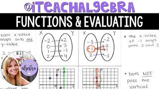 Algebra 1 - Functions - Is it a Function? & Evaluating Functions