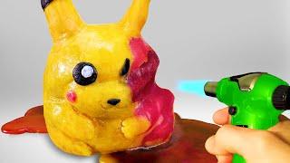 Melting a Wax Pikachu