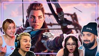 Horizon Forbidden West Reaction Mash-up | 12 Gamers React